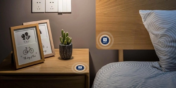 nfc tags with side bed table